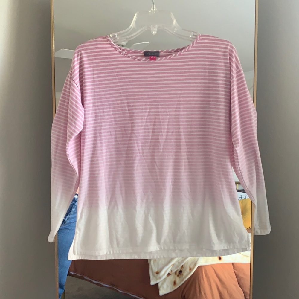 Pink and white long sleeve
